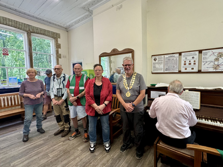 Chris Browne plays for the Councillors and Friends of Hebden Bridge Station.